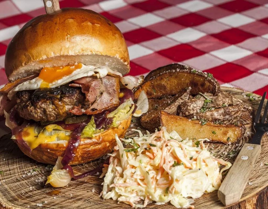 Food trailer burger